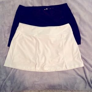 Avia tennis skirts one white & one black.